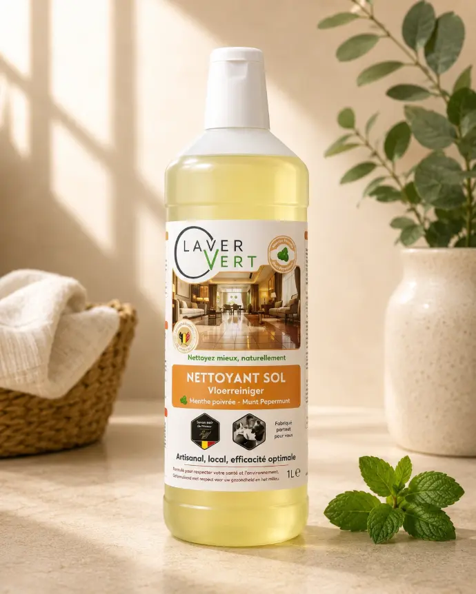 [S6-1L-LMP-PEHD] Nettoyant sol Menthe poivrée (1L  PEHD)